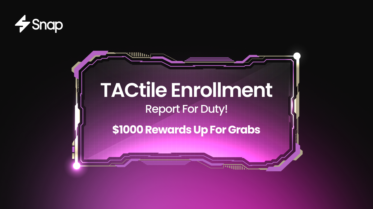 The War of 3,3 Begins: Enlist at the TACtile Enrollment Centre