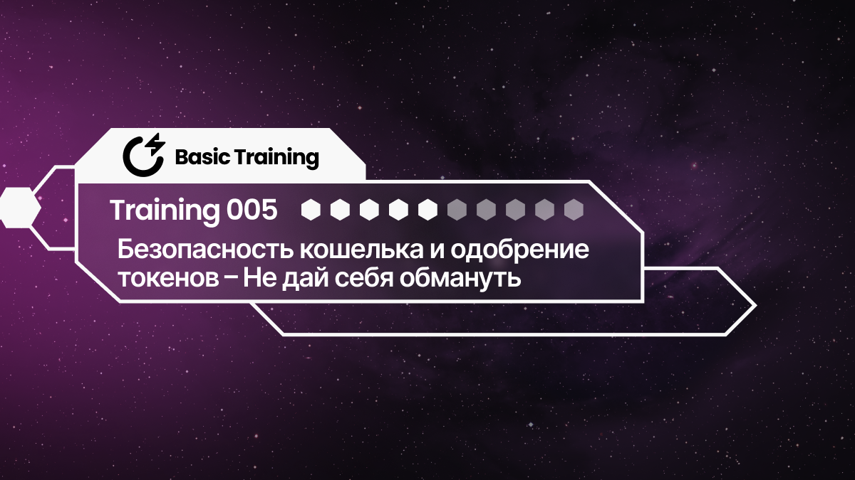 Базовая подготовка SNAP 005: Безопасность кошелька и одобрение токенов